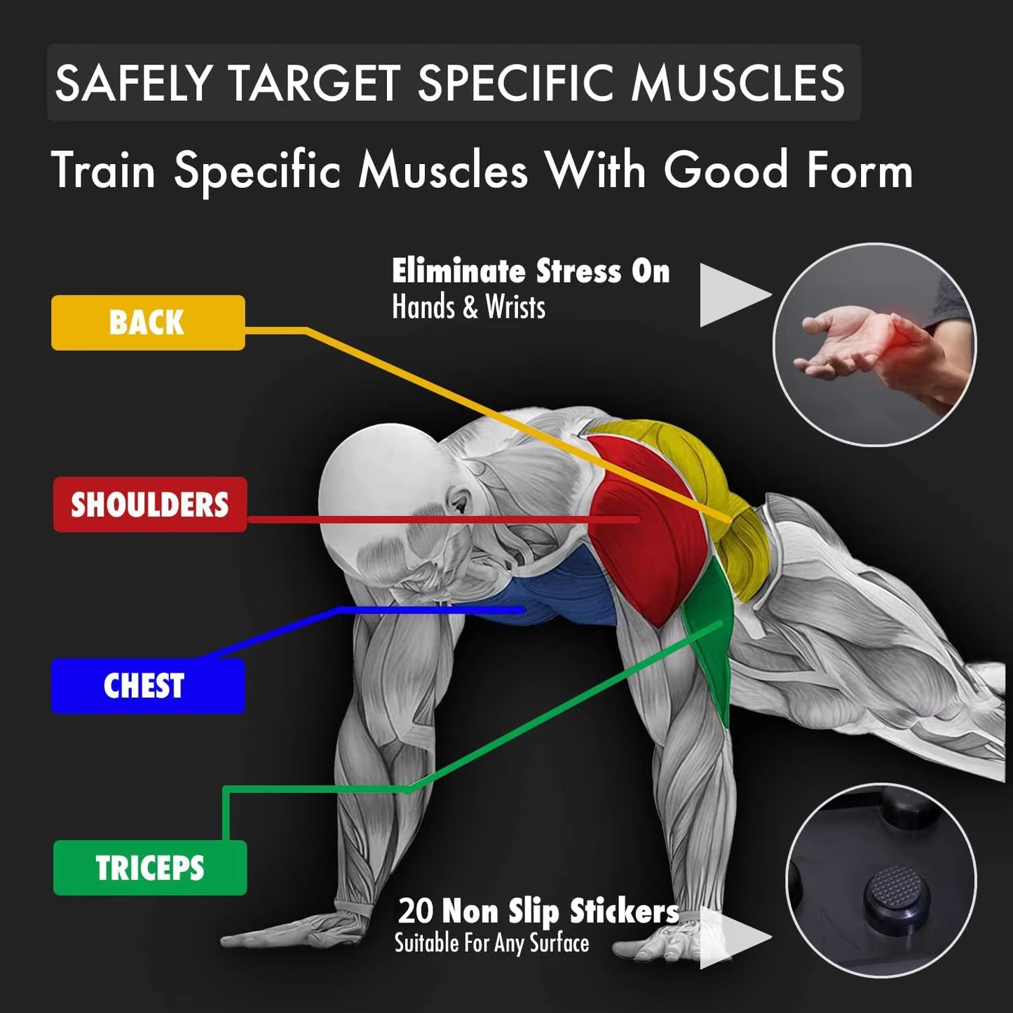 Multifunctional Push up Training Board