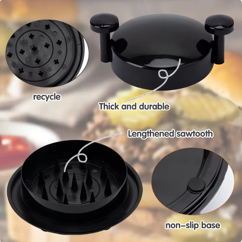 Chicken Shredder Potato Shred Machine Meat Shredder Pork Shredding Tool with Handles and Non-Skid Base Mat 1Pc 7Inch