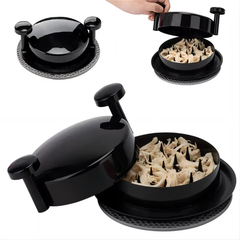 Chicken Shredder Potato Shred Machine Meat Shredder Pork Shredding Tool with Handles and Non-Skid Base Mat 1Pc 7Inch